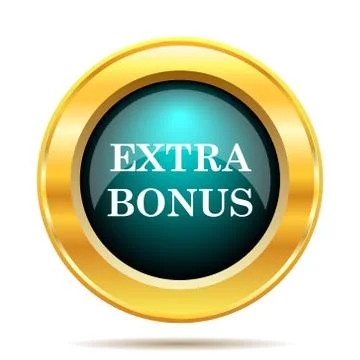 Extra bonus icon. Internet button on white background.. 스톡 일러스트