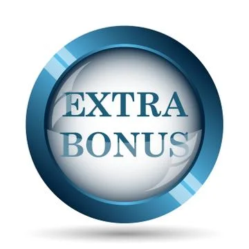 Extra bonus icon. Internet button on white background.. 스톡 일러스트