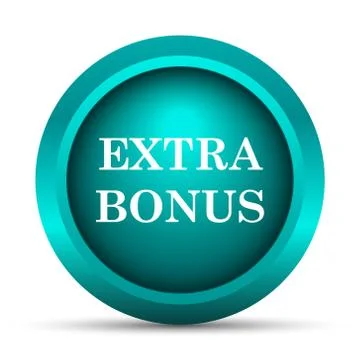 Extra bonus icon. Internet button on white background.. 스톡 일러스트