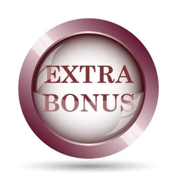 Extra bonus icon. Internet button on white background.. 스톡 일러스트