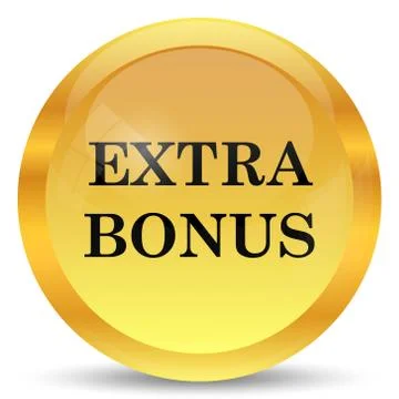 Extra bonus icon. Internet button on white background.. 스톡 일러스트