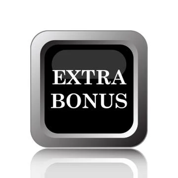 Extra bonus icon. Internet button on white background.. 스톡 일러스트