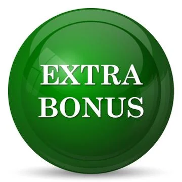 Extra bonus icon. Internet button on white background.. 스톡 일러스트