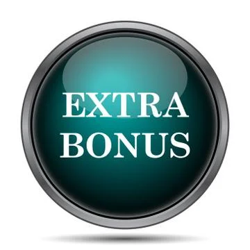 Extra bonus icon. Internet button on white background.. 스톡 일러스트