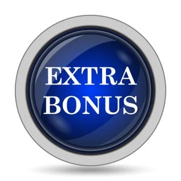 Extra bonus icon. Internet button on white background.. 스톡 일러스트