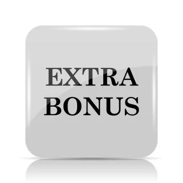 Extra bonus icon. Internet button on white background.. 스톡 일러스트