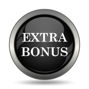 Extra bonus icon. Internet button on white background. . 스톡 일러스트
