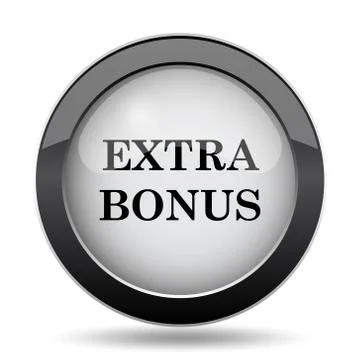 Extra bonus icon. Internet button on white background.. 스톡 일러스트