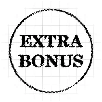Extra bonus icon. Internet button on white background.. Illustrazione stock
