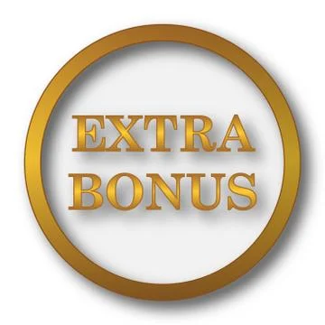 Extra bonus icon. Internet button on white background.. 스톡 일러스트