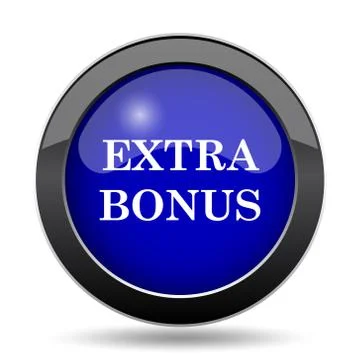 Extra bonus icon. Internet button on white background.. 스톡 일러스트