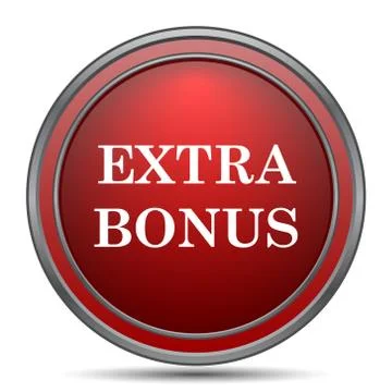 Extra bonus icon. Internet button on white background.. 스톡 일러스트