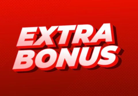 Extra bonus. Text effect in 3D style for social media or promotional ads 스톡 일러스트