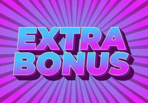 Extra bonus. Text effect in 3D style for social media or promotional ads 스톡 일러스트
