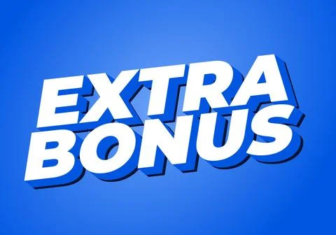 Extra bonus. Text effect in 3D style for social media or promotional ads 스톡 일러스트
