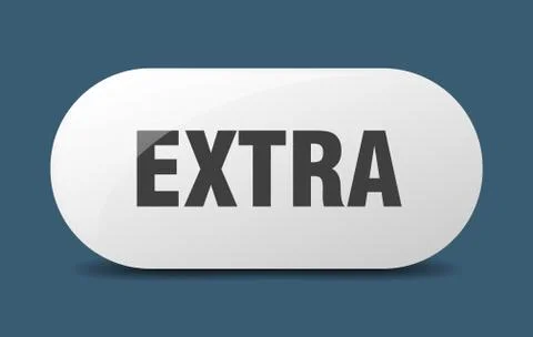 Extra button. extra sign. key. push button. Illustrazione stock