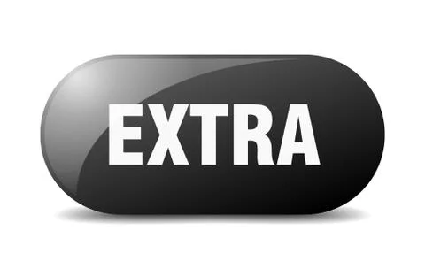 Extra button. extra sign. key. push button. Illustrazione stock