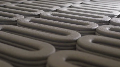 Extra Close up Shft Focus sculpture texture printed by Cement Printing Machi Video stock 243976038