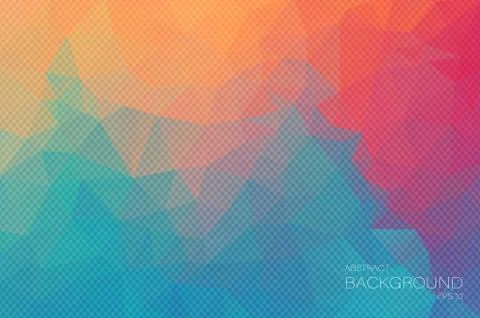Extra color geometric triangle wallpaper Stock Illustration