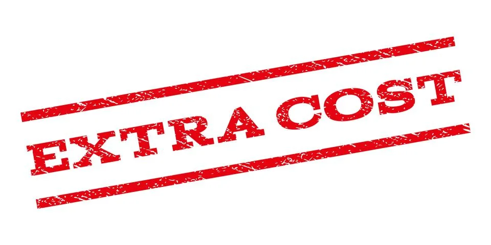 Extra Cost Watermark Stamp Stock Illustration