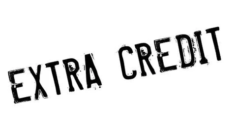 Extra Credit rubber stamp Stock Illustration