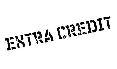 Extra Credit rubber stamp Stock Illustration