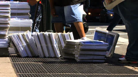 Extra Extra News Stock Footage 25912673