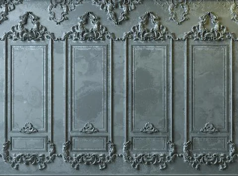 Extra large background arch abandoned cabinet wall Stock Illustration