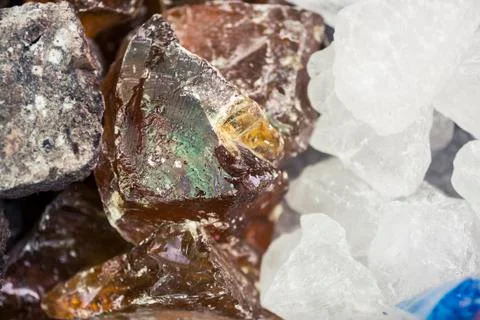 Extra large rock salt Stock Photos