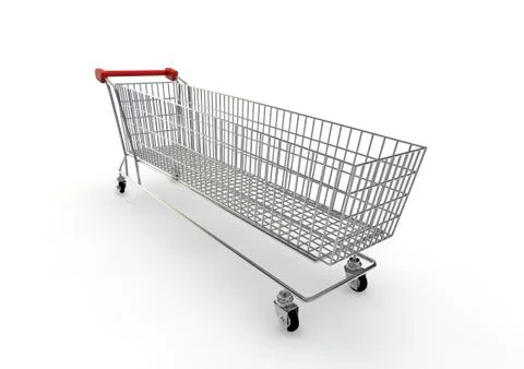 Extra large shopping trolley イラスト素材