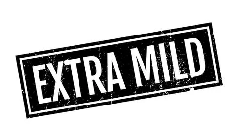 Extra Mild rubber stamp Stock Illustration