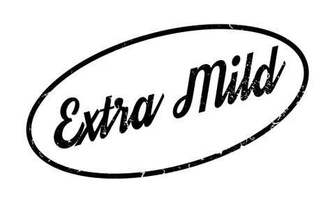 Extra Mild rubber stamp Stock Illustration