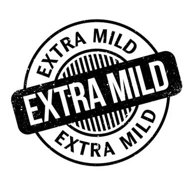 Extra Mild rubber stamp Stock Illustration
