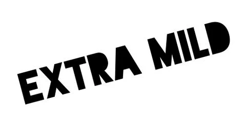 Extra Mild rubber stamp Stock Illustration
