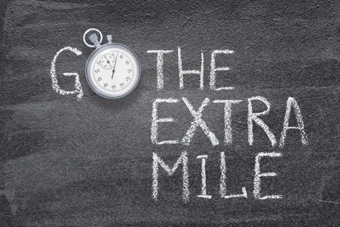 Extra mile watch Stock Photos