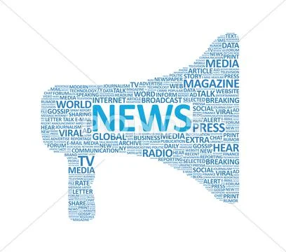 Extra news megaphone concept Stock Illustration