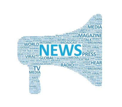 Extra news megaphone concept Stock Illustration