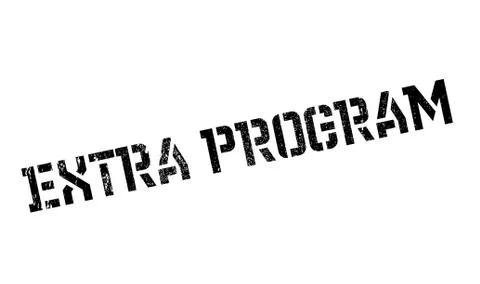 Extra Program rubber stamp イラスト素材