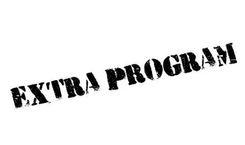 Extra Program rubber stamp イラスト素材