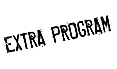 Extra Program rubber stamp イラスト素材