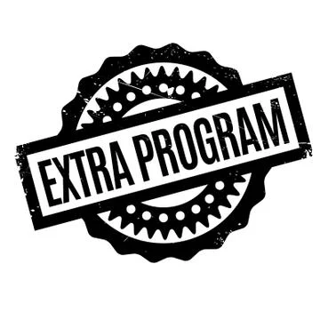 Extra Program rubber stamp イラスト素材