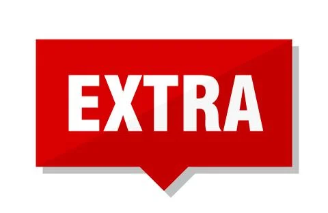 Extra red tag 스톡 일러스트