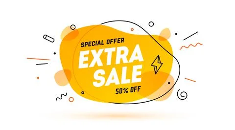 Extra Sale, speech bubble Stock Illustration