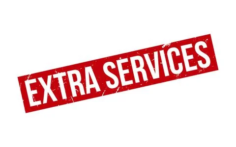 Extra Services Rubber Stamp Seal Vector Stock Illustration