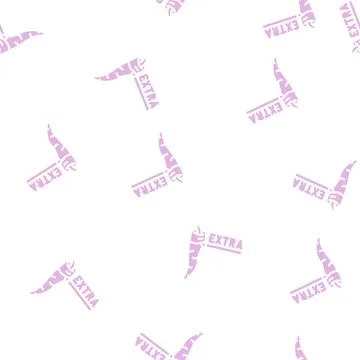 Extra spice pepper glyph vector seamless pattern Illustrazione stock