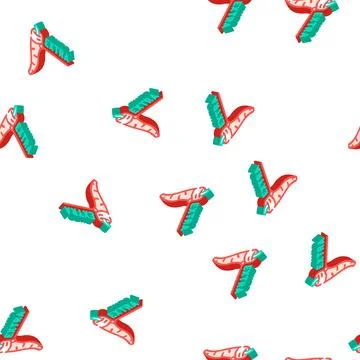 Extra spice pepper isometric icon seamless pattern Stock Illustration