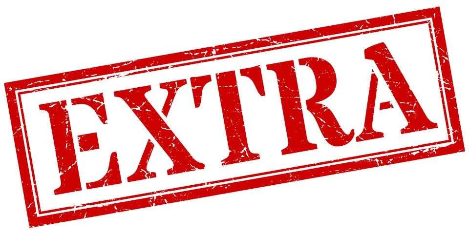 Extra stamp. extra square grunge sign. extra Stock Illustration