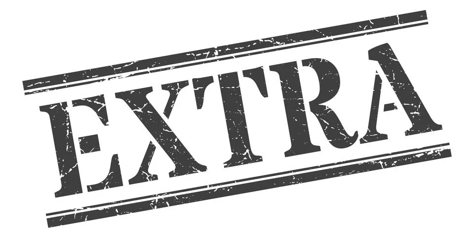 Extra stamp. extra square grunge sign. extra Stock Illustration