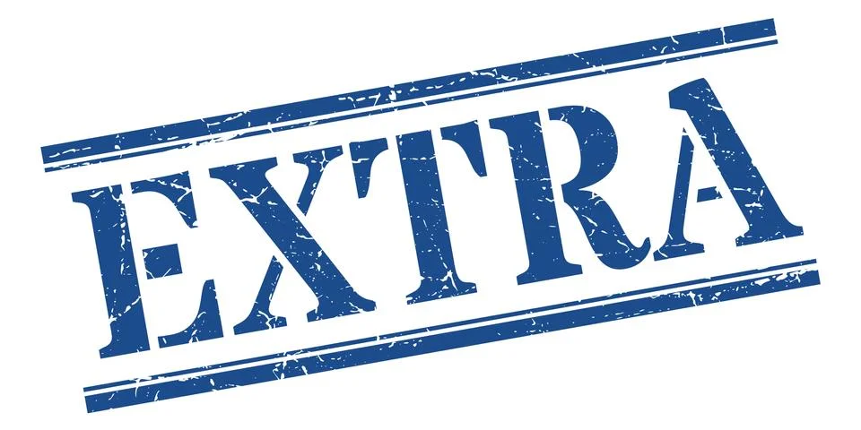 Extra stamp. extra square grunge sign. extra Stock Illustration