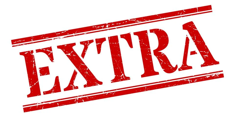 Extra stamp. extra square grunge sign. extra Stock Illustration